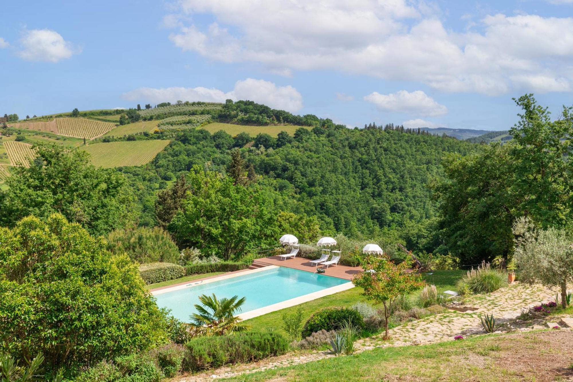 Villa Rignana Chianti Estate, Pool, Tennis,Cook Greve in Chianti Dış mekan fotoğraf
