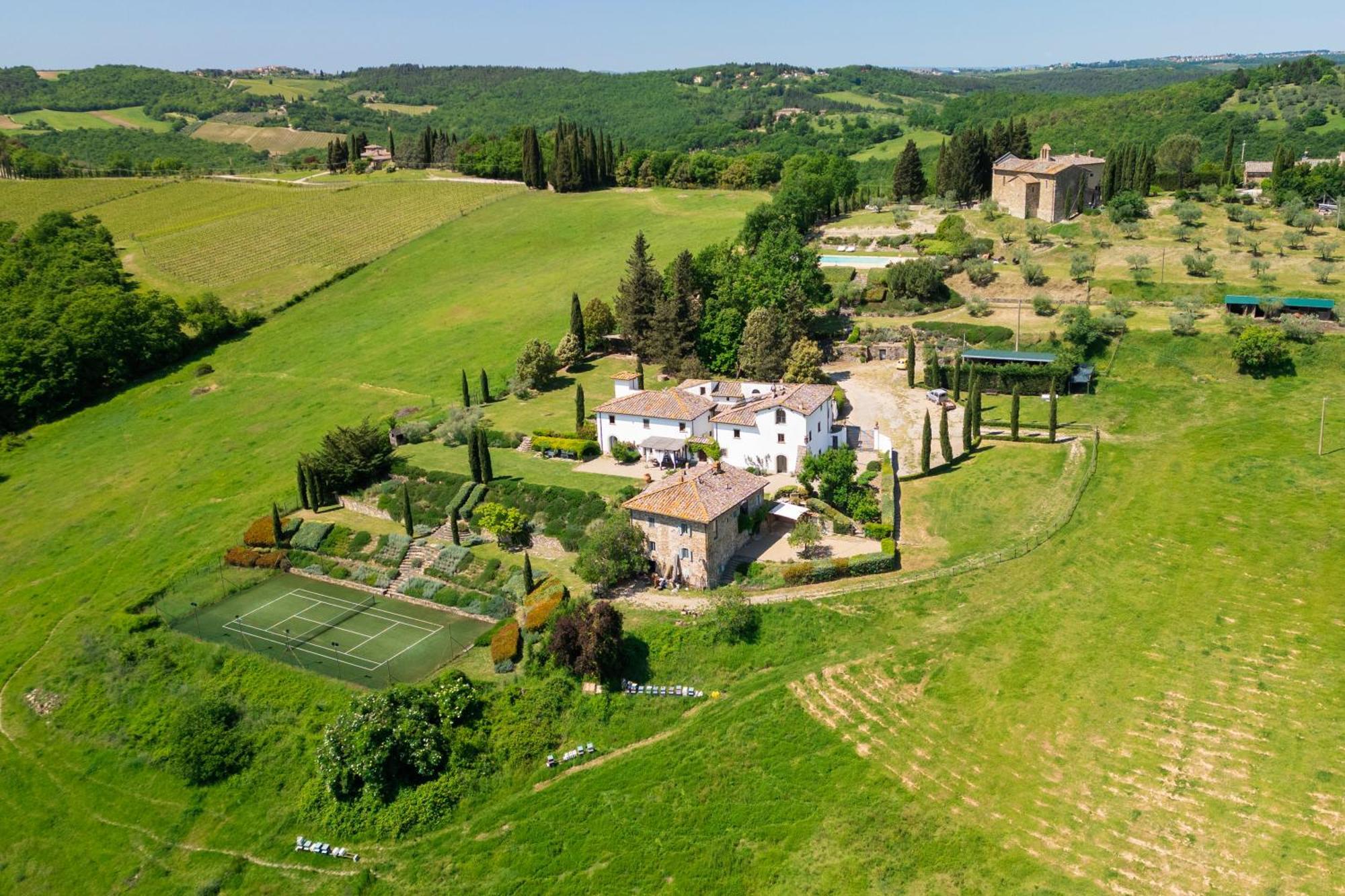 Villa Rignana Chianti Estate, Pool, Tennis,Cook Greve in Chianti Dış mekan fotoğraf